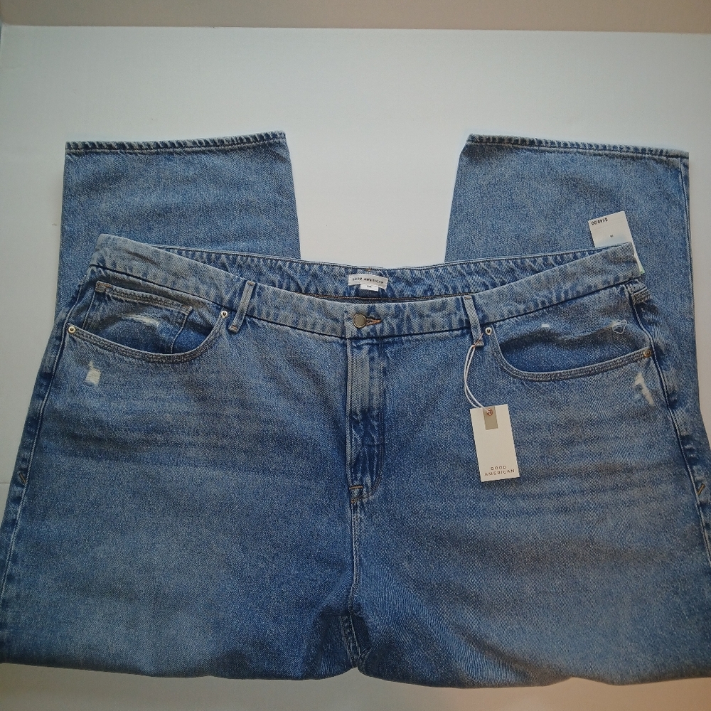 Good American Icon 90s Straight Leg Jeans 30" Inseam 26 Plus - Picture 6 of 11